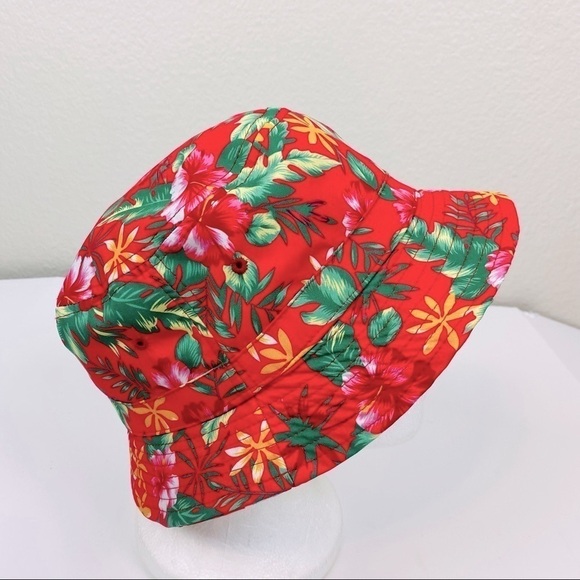 Urban Outfitters Tropical Print Bucket Hat OS - Picture 1 of 6